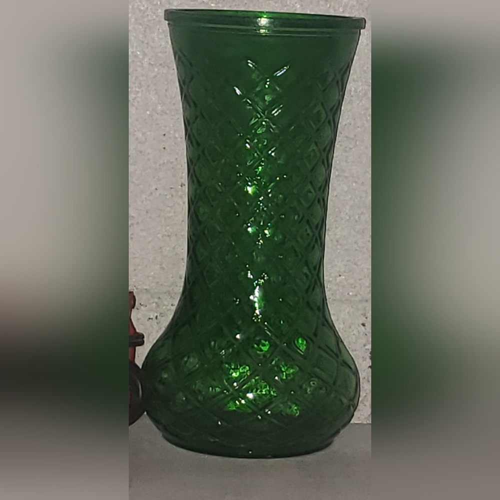 Green vase